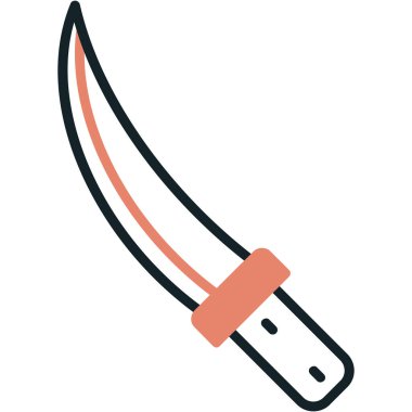 Kılıç. Web simgesi basit illüstrasyon