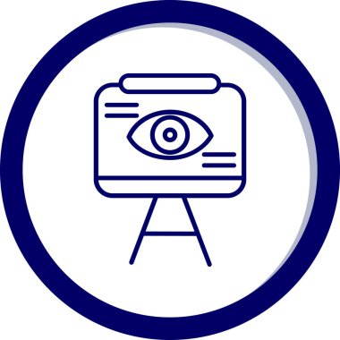 Göz. Web simgesi basit illüstrasyon