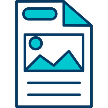 Belge. Web simgesi basit illüstrasyon