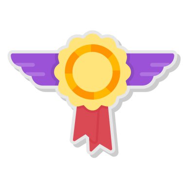 Madalya vektör simgesi modern illüstrasyon