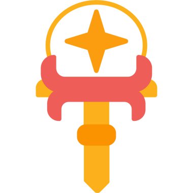 Noel çanı simgesi vektör illüstrasyonu