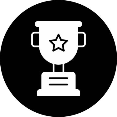 Moda tarzında izole edilmiş kupa simgesi