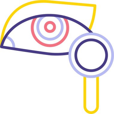 Göz. Web simgesi basit illüstrasyon