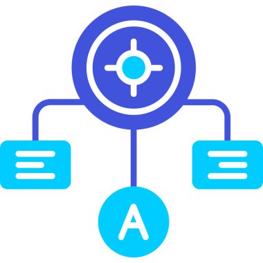 bilgisayar ağı simgesi, vektör illüstrasyonu