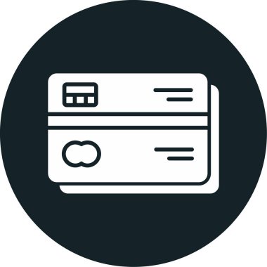 Kredi kartı simgesi, vektör illüstrasyonu