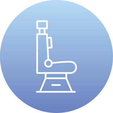 Sandalye simgesinin vektör illüstrasyonu