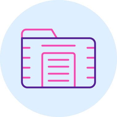 Dosya. Web simgesi basit illüstrasyon