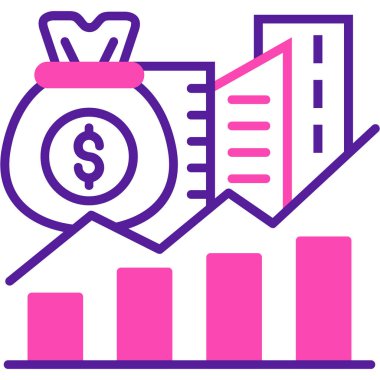 Dolar simgesi, vektör illüstrasyonu beyaz arkaplanda izole edildi
