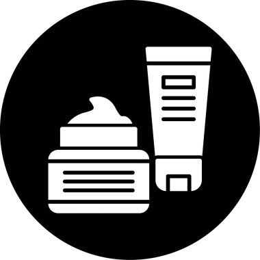 Kozmetik krem simgesi, basit biçim