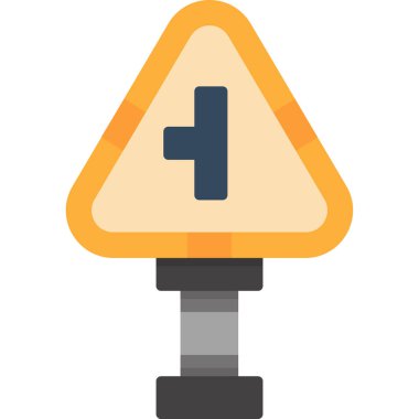 Trafik konisi vektör simgesi