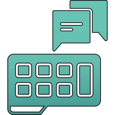 cep telefonu simgesi. hat telefon telefon vektör simgesi rengi düz izole