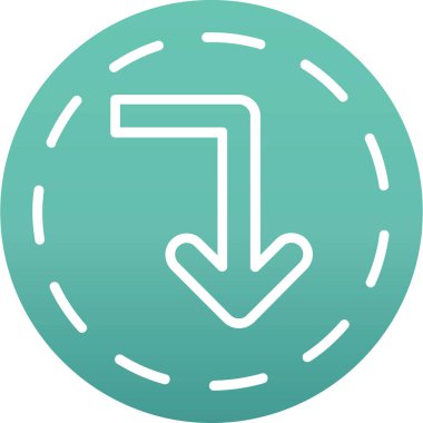 ok simgesinin vektör illüstrasyonu