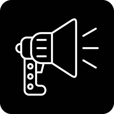 megafon simgesi, vektör illüstrasyonu