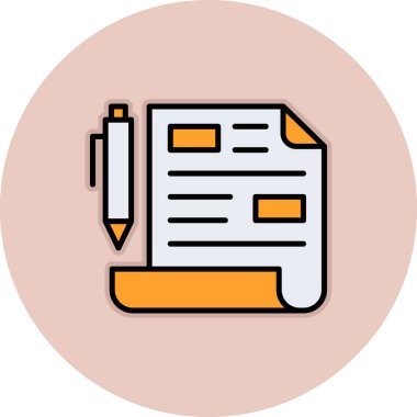 Vektör belgesi Simge illüstrasyonu