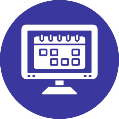 Bilgisayar. Web simgesi basit illüstrasyon