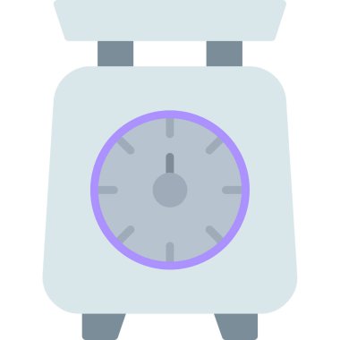 Düz stil simgesinde çalar saat