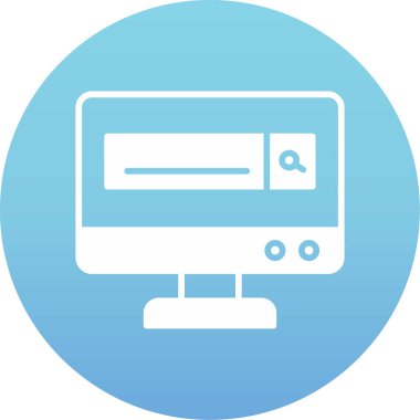 Modern bilgisayar simgesinin vektör illüstrasyonu