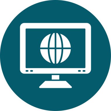 vektör lcd simgesi illüstrasyonu