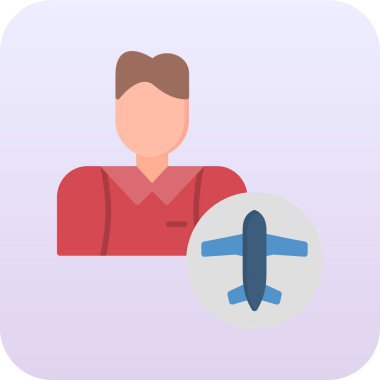 uçak ikonu vektör illüstrasyonu