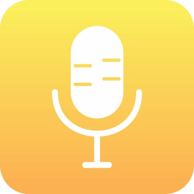 Modern b 'nin vektör illüstrasyonu simge mikrofonundan yoksun