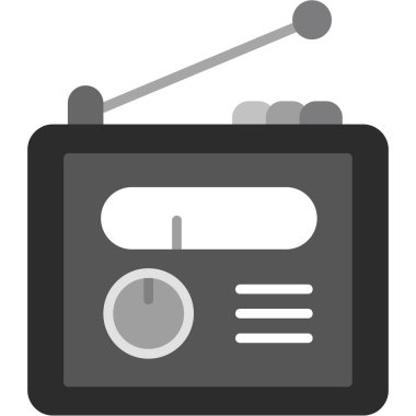 Radyo ikonu. Radyo simgesi