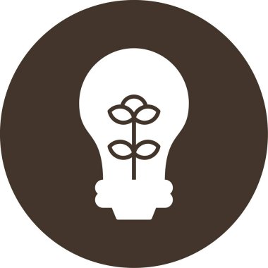 Ampul. Web simgesi basit illüstrasyon