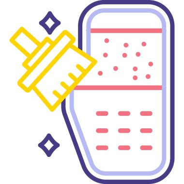 Bir termometre simgesinin vektör çizimi