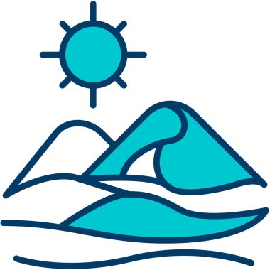 Kumsal. Web simgesi basit illüstrasyon