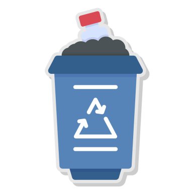 Geri dönüşüm sembollü atık kutusu