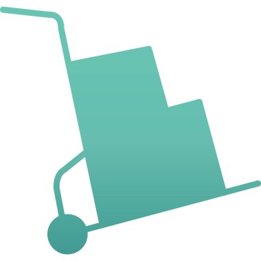 Beyaz ve mavi bir gradyanın izole edilmiş tek bir simgesinin vektör çizimi