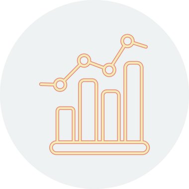 çubuk çizelgesi vektör illüstrasyonu