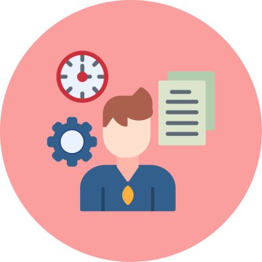 Vitesli iş adamının vektör çizimi. iş konsepti, finans, yönetim, modern daire tasarımı.