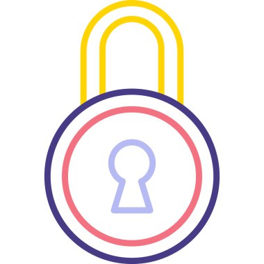 Modern simge vektör illüstrasyonunu kilitle