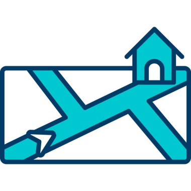 kilise simgesi vektör illüstrasyonu