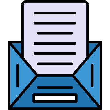 Belge. Web simgesi basit illüstrasyon