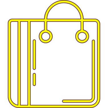 çanta simgesi vektör illüstrasyonu