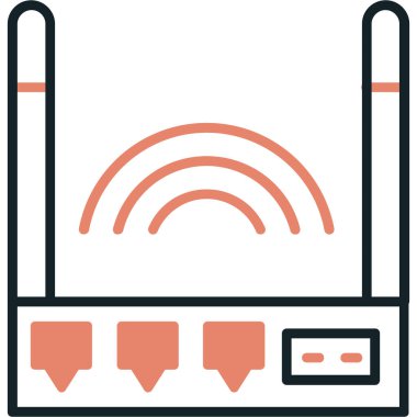 Internet ağ vektör simgesi