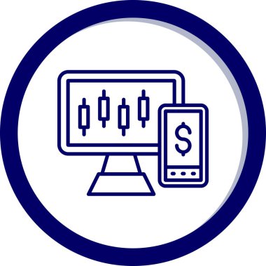 Bilgisayar monitörü. Basit resimleme