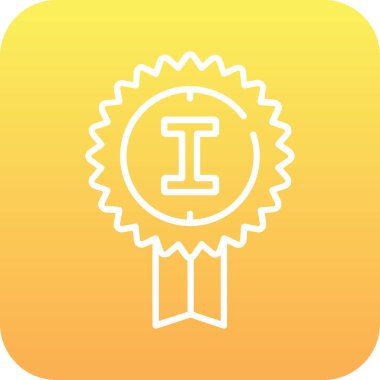 Ödül ikonu. Ödül işareti. başarı ödülü sembolü.