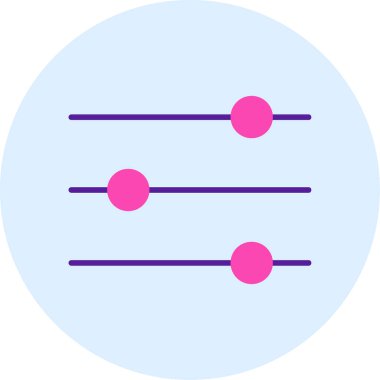 eşitleyici simgesi, vektör illüstrasyonu