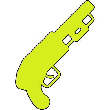 Silah silah ikonu. Web için silah vektör simgelerinin özet çizimi