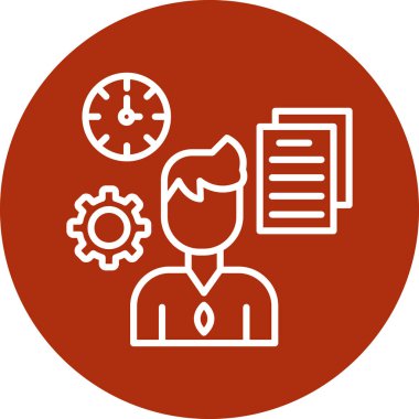 Yönetici simgesi, basit vektör illüstrasyonu