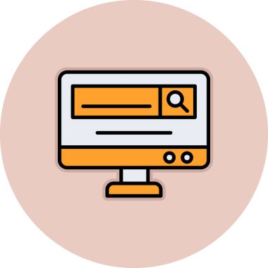 bilgisayar simgesi vektör illüstrasyonu