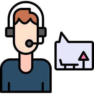 avatar. Web simgesi basit illüstrasyon