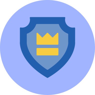 Kalkan. Web simgesi basit tasarım