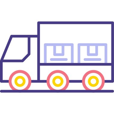 araba simgesi vektör illüstrasyonu