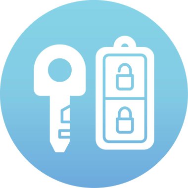 Kilit simgesinin vektör illüstrasyonu