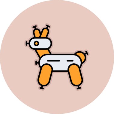 köpek simgesi vektör illüstrasyonu