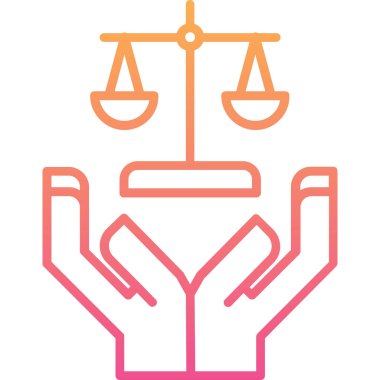 Kalbi olan bir insan elinin vektör çizimi