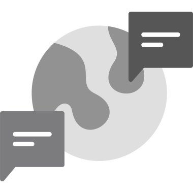 konuşma balonu simgesi, vektör illüstrasyonu